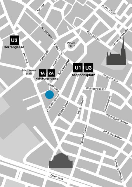 Lageplan Dr. Christian Zagler Lungenfacharzt in 1010 Wien